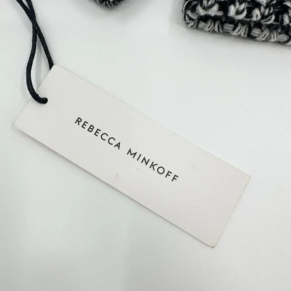 Rebecca‎ Minkoff New Beanie Arm Warmers Marled Set in Black One Size NWT